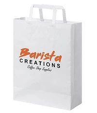 Medium Flat Handled Recycled Paper Bag