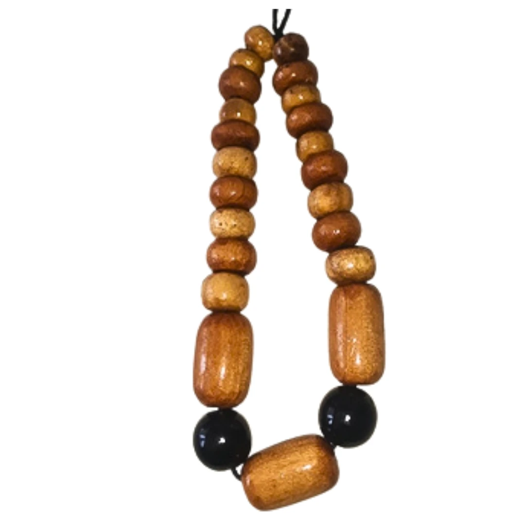 Traditional Engraved Wooden Necklaces and Hand Band