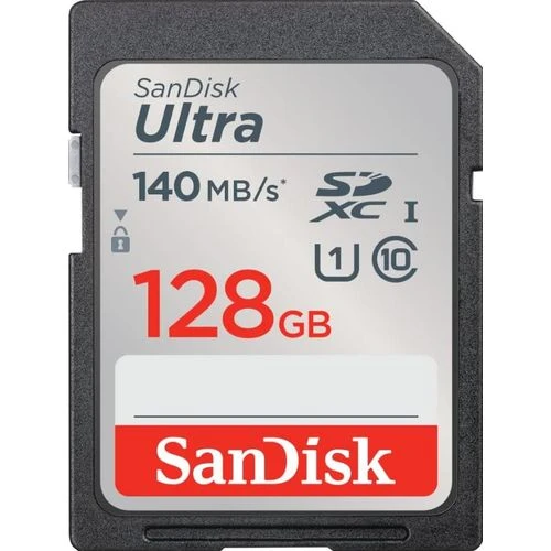 Sandisk 128GB Ultra SD Memory Card 140mb/s