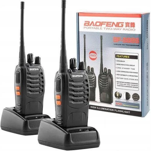 Baofeng 2PCS BF-888S Rechargeable Two-Way Walkie Talkie Radio Set